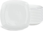 Tavolo da dessert - bianco ceramica - piatti per 10 persone - piatti da colazione - brunch - piatto per torte - dessert frutta pane insalata antipasti - 17 cm