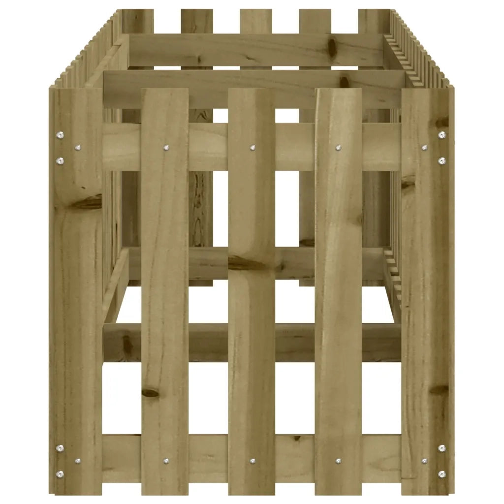 Fioriera da Giardino Recinzione 200x50x50cm Pino Impregnato 832511