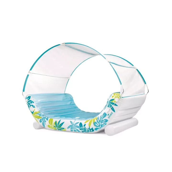 MATERASSINO GONFIABILE CON CAPPOTTINA cm 224 x 150 x 165  - INTEX