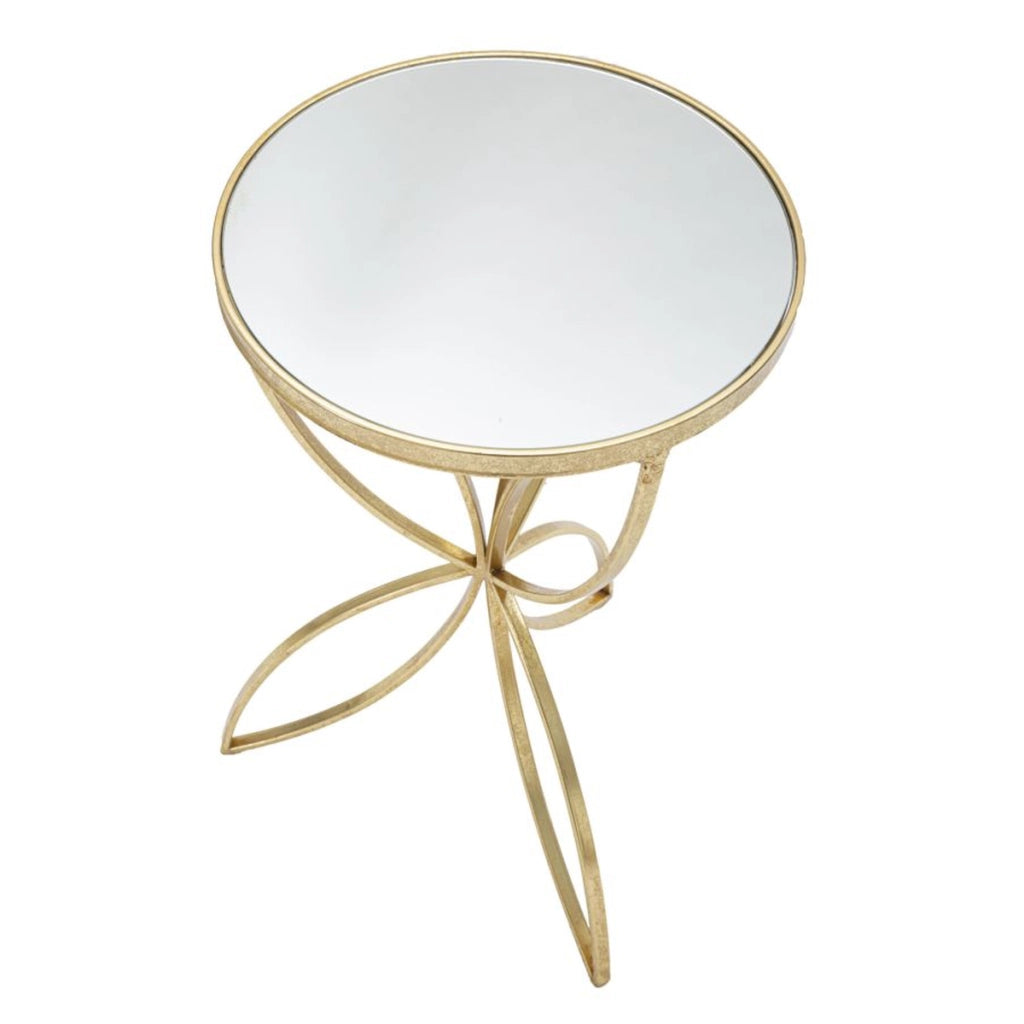 Tavolino VKH569, Oro, Metallo, 35x35x60 cm