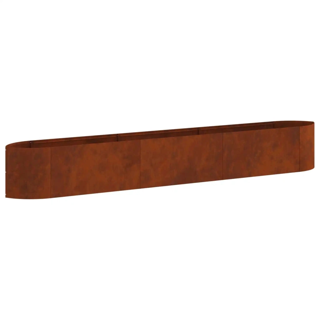 Letto rialzato da giardino Acciaio Corten 300 x 40 x 40 cm 8011732