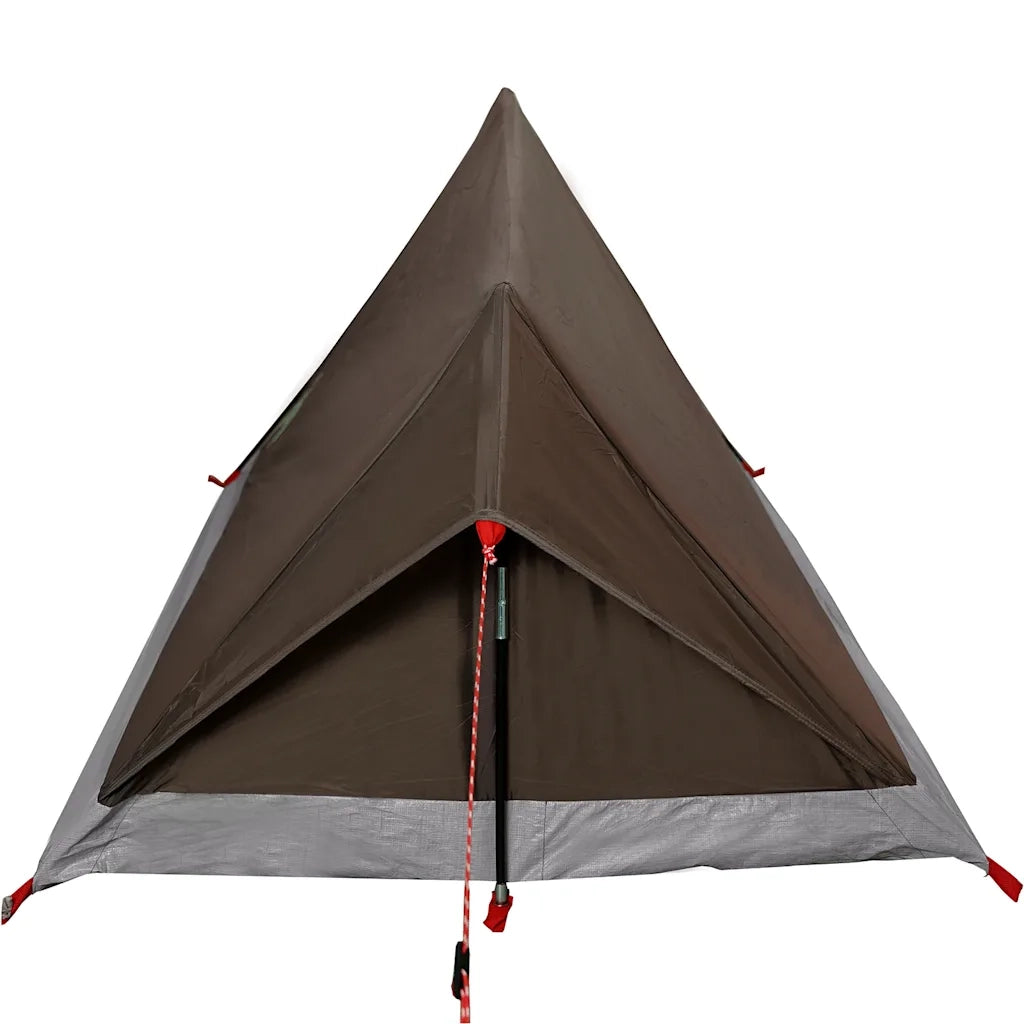 vidaXL Tenda da Campeggio per 2 Persone Marrone Impermeabile