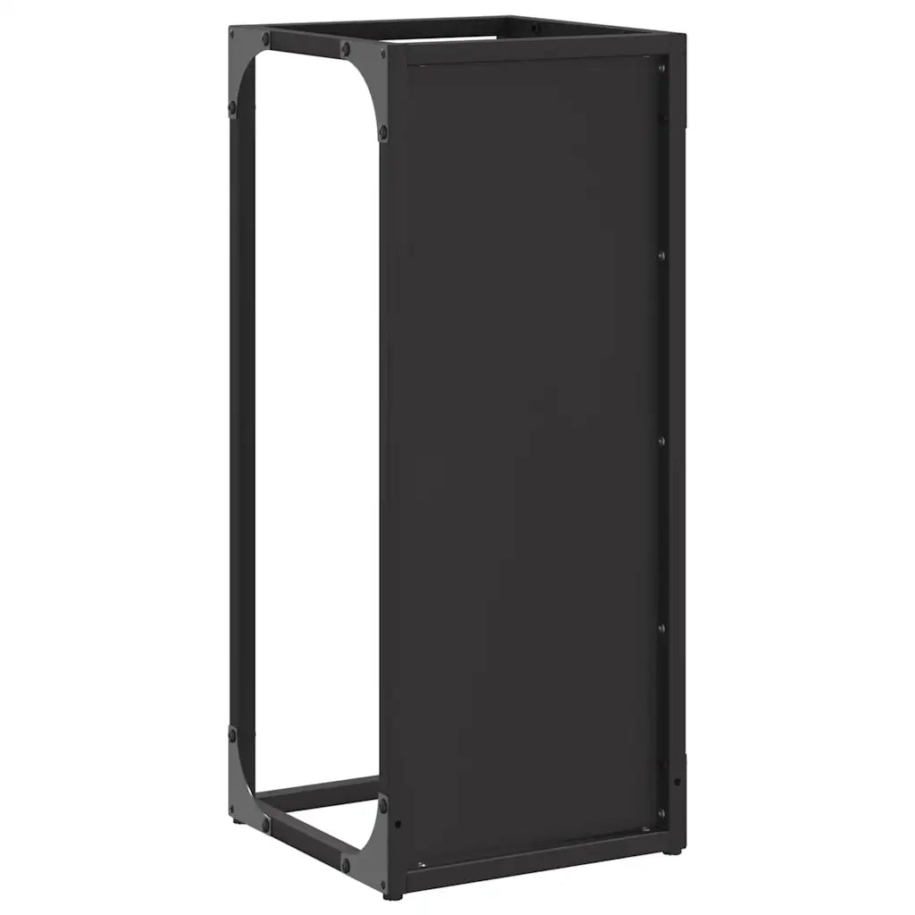 Rastrelliera per Legna da Ardere Nera 25x25x60 cm 864259