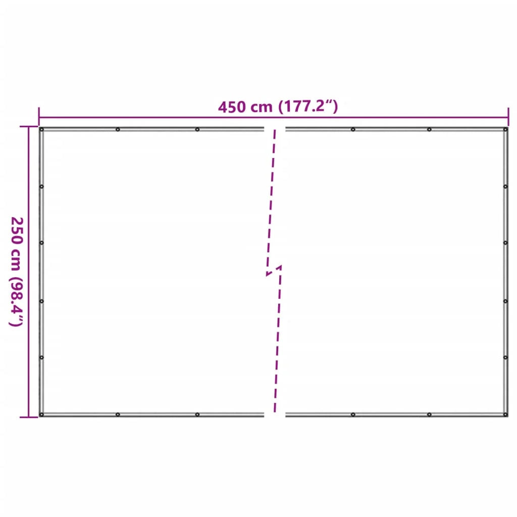 Rete per rimorchio copertura per ancoraggio del carico portapacchi HDPE 2,5 x 4,5 m nero 02_0042247