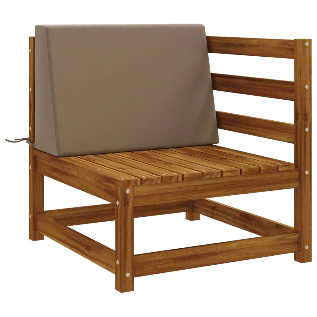 Cuscino schienale SOEST 100% Poliestere Tortora 60 x 20 x 40 cm 946762