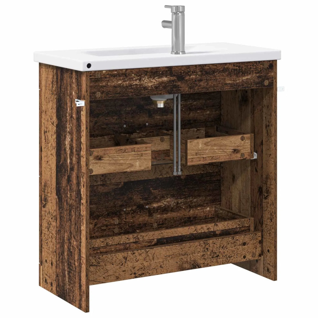 Set di mobili per il bagno Legno antico 81 x 40 x 84,5 cm 3404380