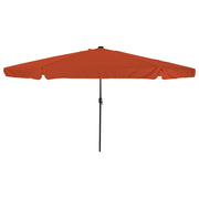 Parasol da Giardino  con Luci LED Ã¸395x245 cm Terracotta
