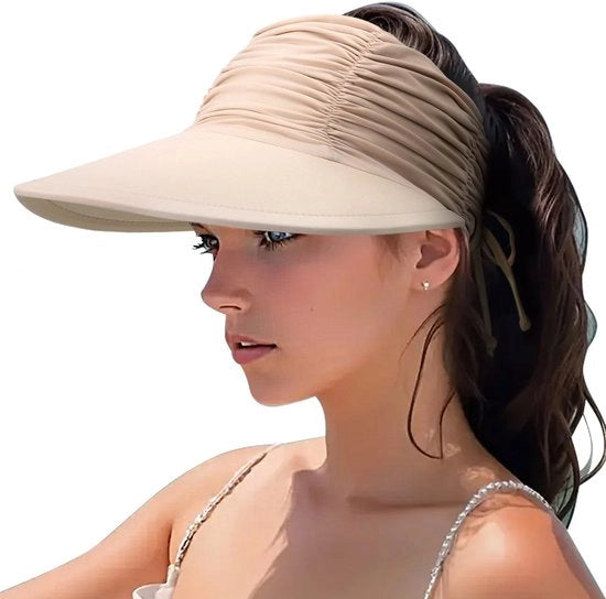 Ombrellone da Sole Flessibile - Ripiegabile - Protezione UV - Cappello da Sole Estivo - Altezza Margine Ampio - Materiale Idrorepellente
