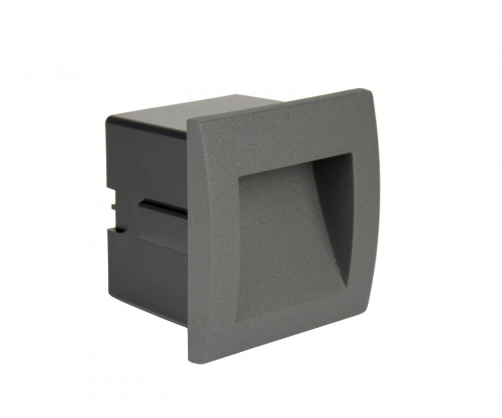 Lampada da incasso esterno LED 1,5W grigio scuro IP65