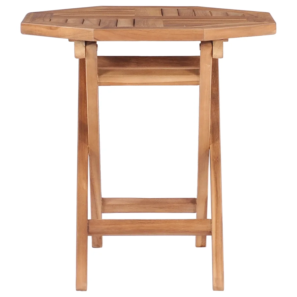 Tavolo da Giardino Pieghevole 45x45x45 cm in Legno di Teak 48978