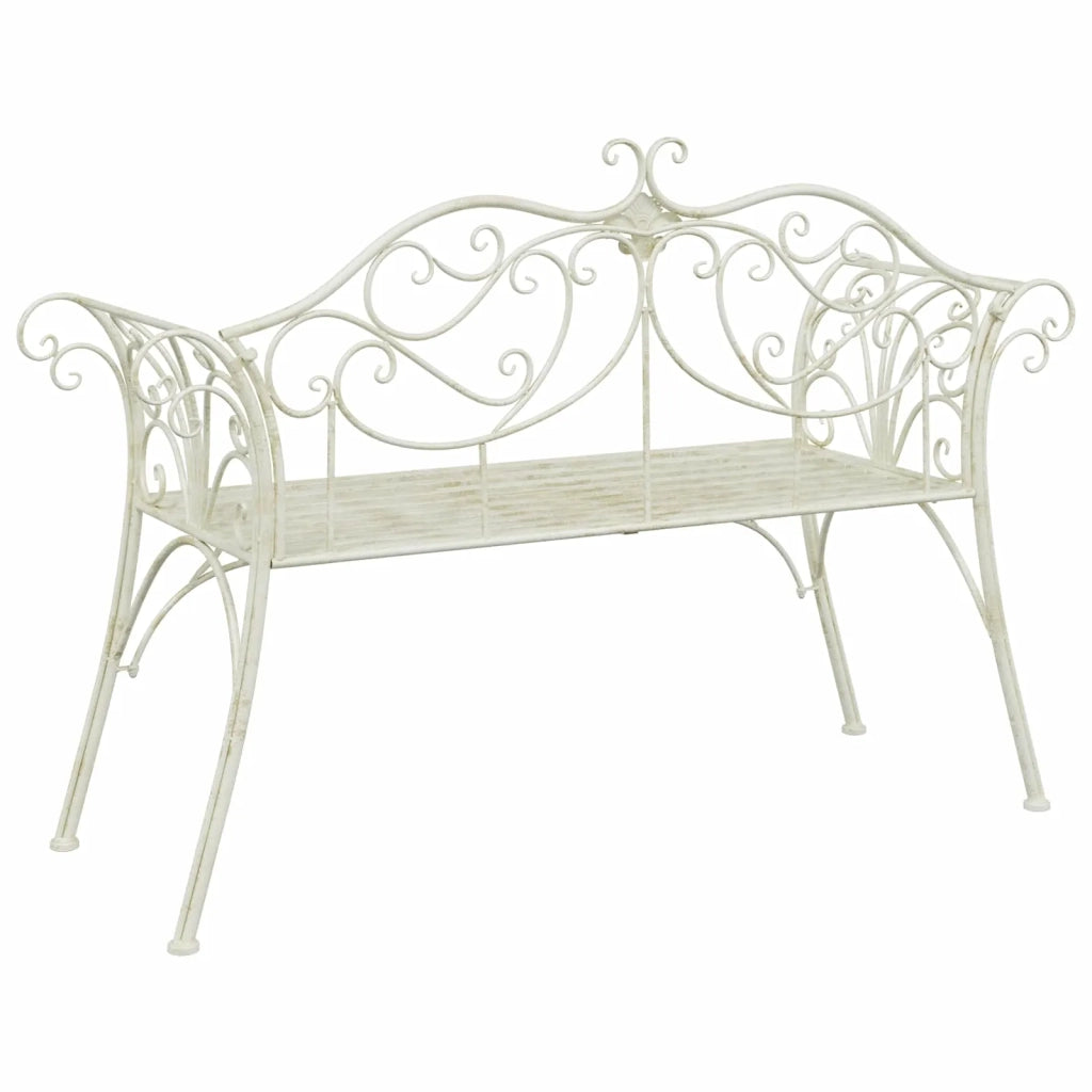 Panchina da giardino 2-Numero di posti 130 x 47 x 90 cm Acciaio 42029544