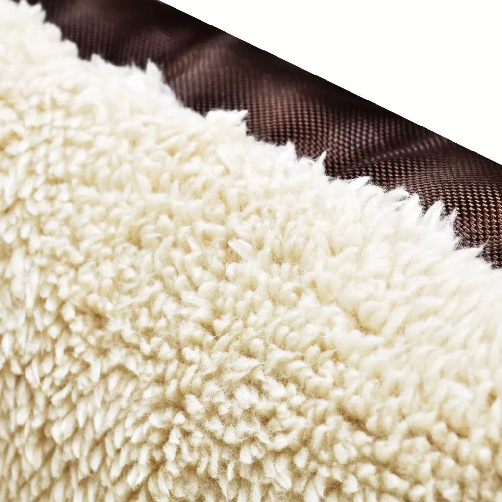 Letto per cani 110 cm marrone e beige 02_0001582