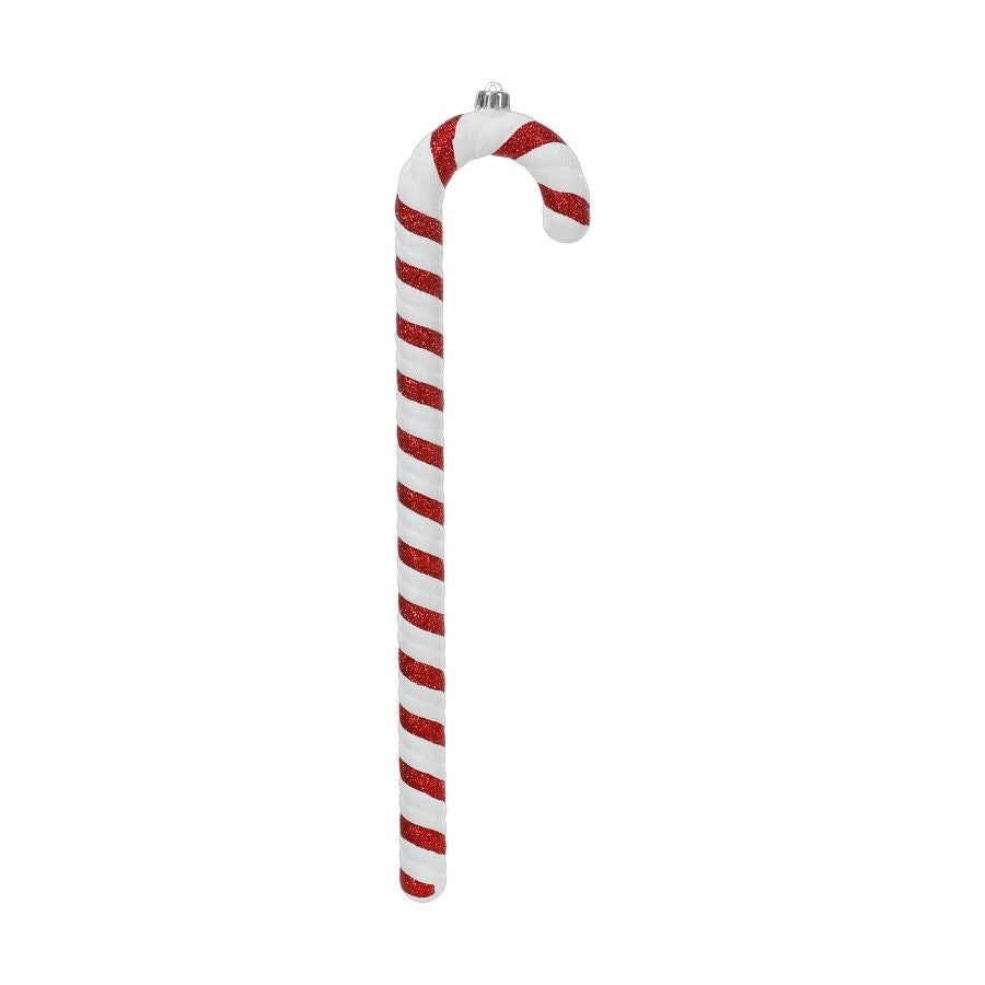 PENDENTE BASTONCINO DI ZUCCHERO ROSSO E BIANCO 44,5CM