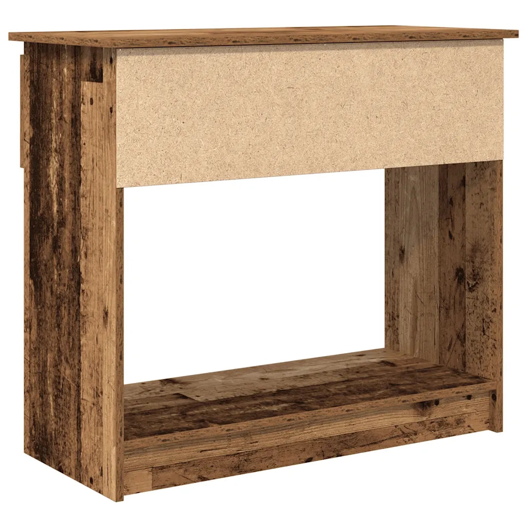 Tavolo Consolle con Cassetti Legno Antico 85,5x38,5x74,5 cm 861398