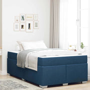 Struttura del letto con materasso Blu 120 x 200 cm Tessuto 3399186