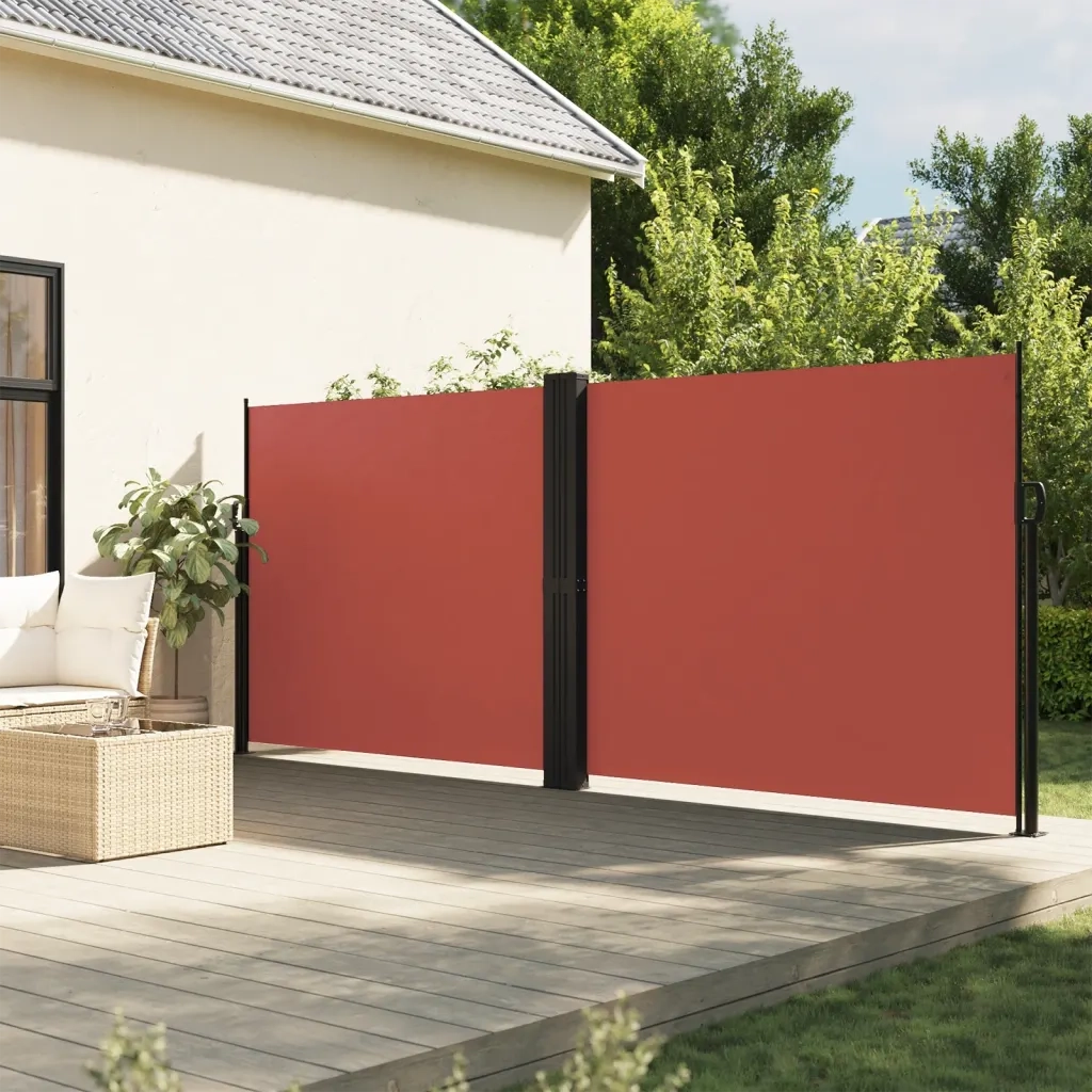 Tenda da Sole Laterale Retrattile-Tenda parasole per giardino Terracotta 160x1200 cm