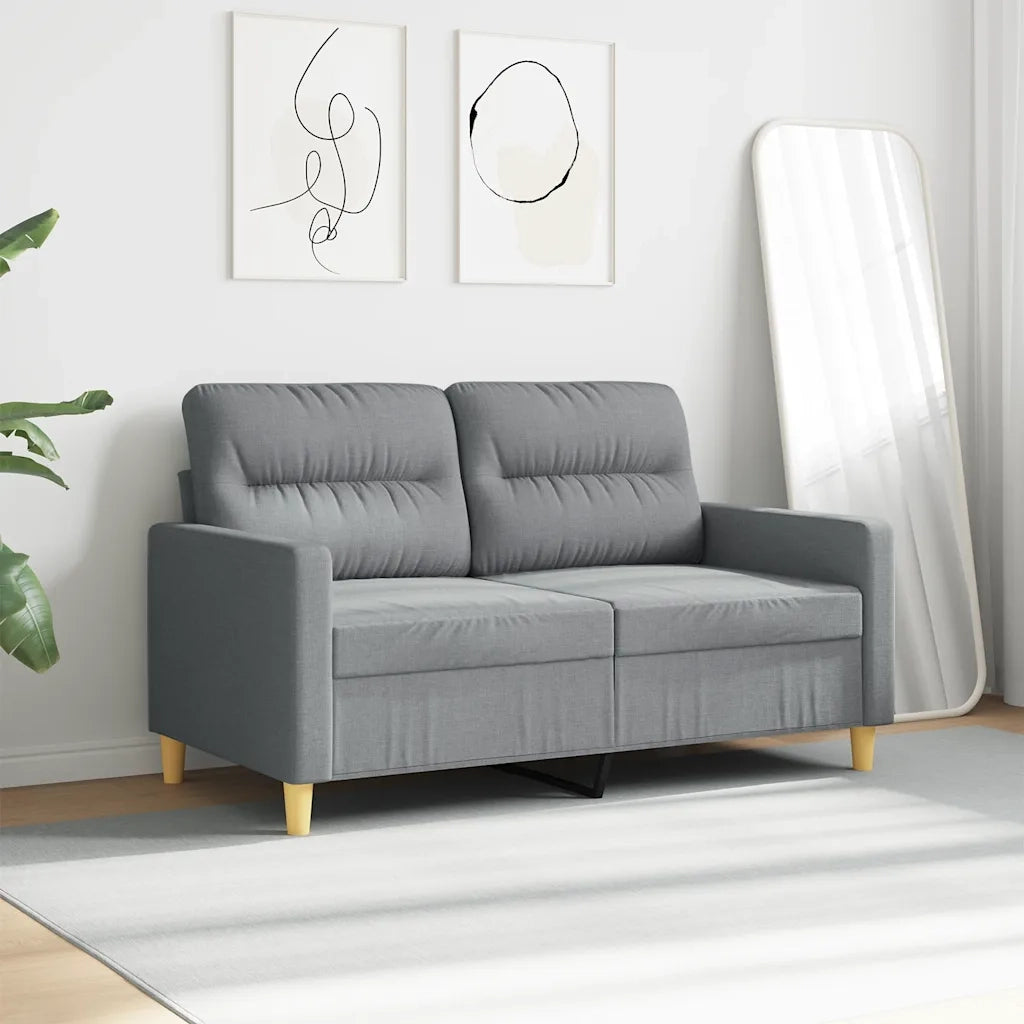 Divano a 2 Posti Grigio Chiaro 120 cm in Tessutocod mxl 128647