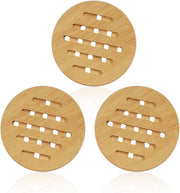 Sostegni Tessuti - Riciclabili e Lavabili - Set da 4 - Colore Legno Ruvido - Materiale Sostenibile