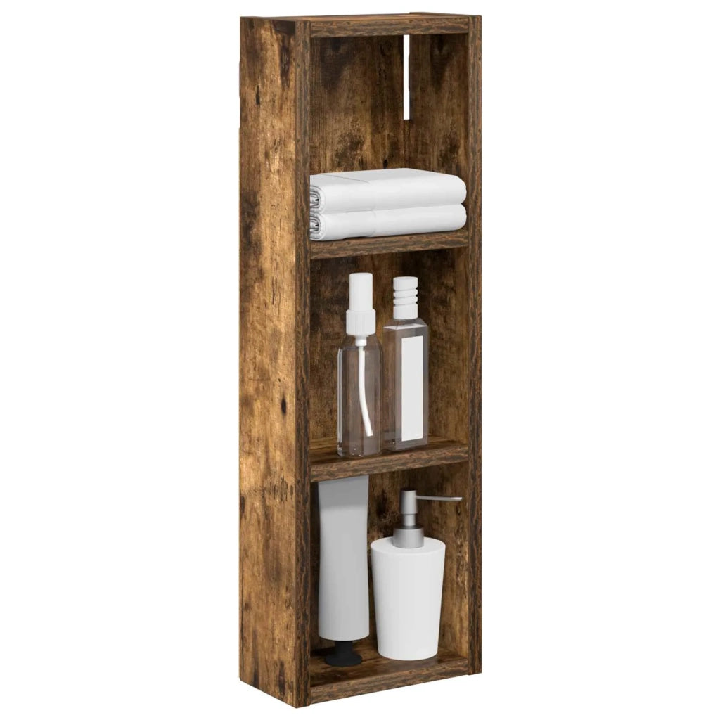 Armadio da bagno a muro Quercia Affumicata 20 x 10 x 60,5 cm