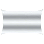 Vela Parasole | Telo Ombra | Vela da ombra solare Grigio chiaro e bianco 5 x 3 m