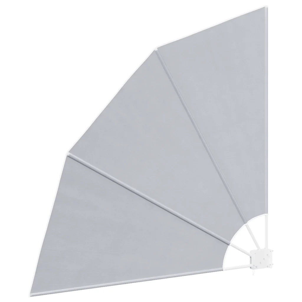 Tenda Laterale per Balcone Pieghevole Grigia 140x140 cm