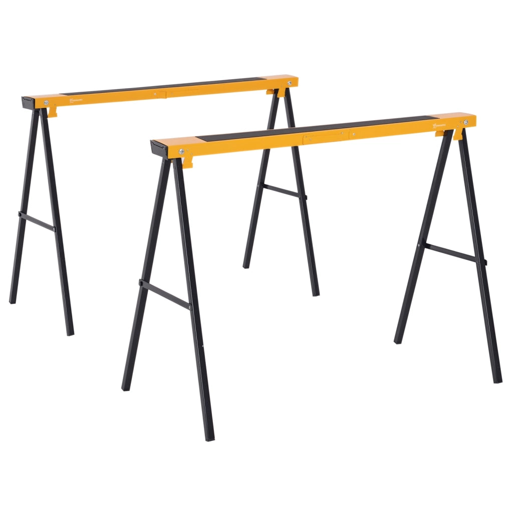 Cavalletto Pieghevole ¨C Zephmum ¨C Metallico 2 Pezzi con Asa e Almohadilla Antiscivolo 250kg