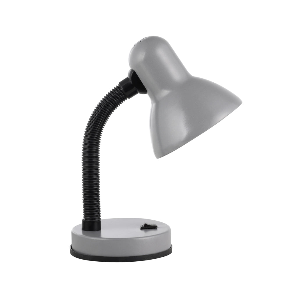 Lampada Da Tavolo Classico Basic 1 Policarbonato Argento 1 Luce E27