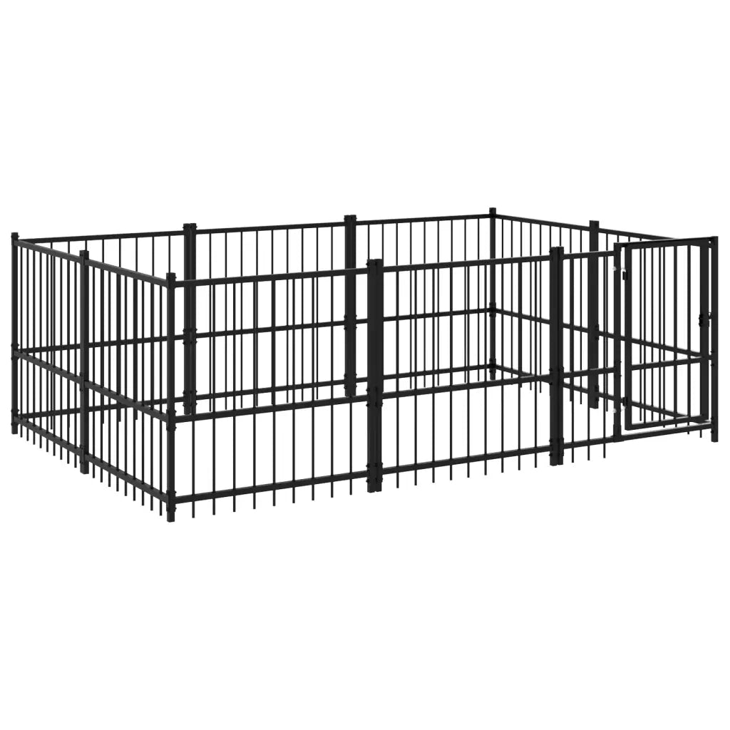 Gabbia per Cani da Esterno in Acciaio 5,63 m² 3124599