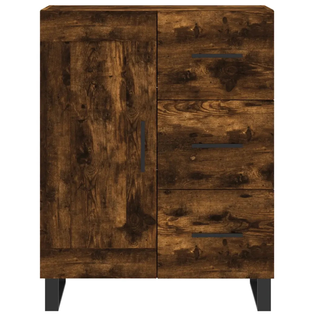 Credenza Rovere Fumo 69,5x34x90 cm in Legno Multistrato 830289