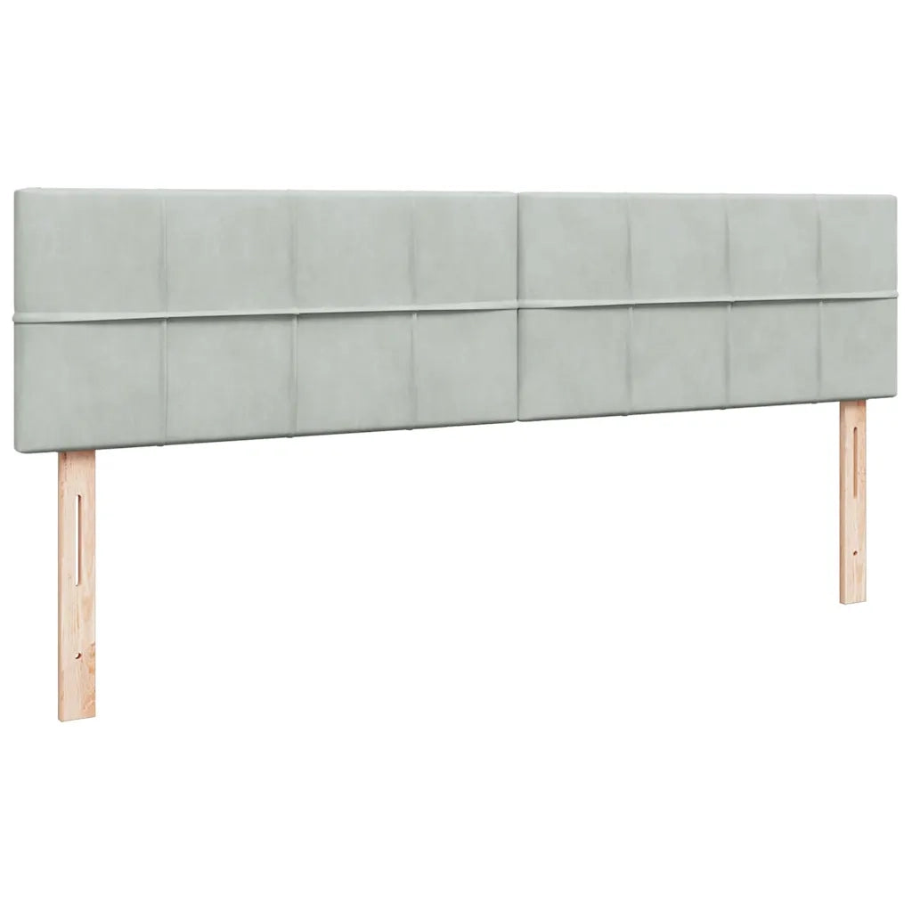 Struttura Letto Pouf con Materassi 200x200 cm Velluto 3312644
