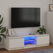 Mobile Porta TV con Luci LED Bianco 140x40x35,5 cm cod mxl 14479