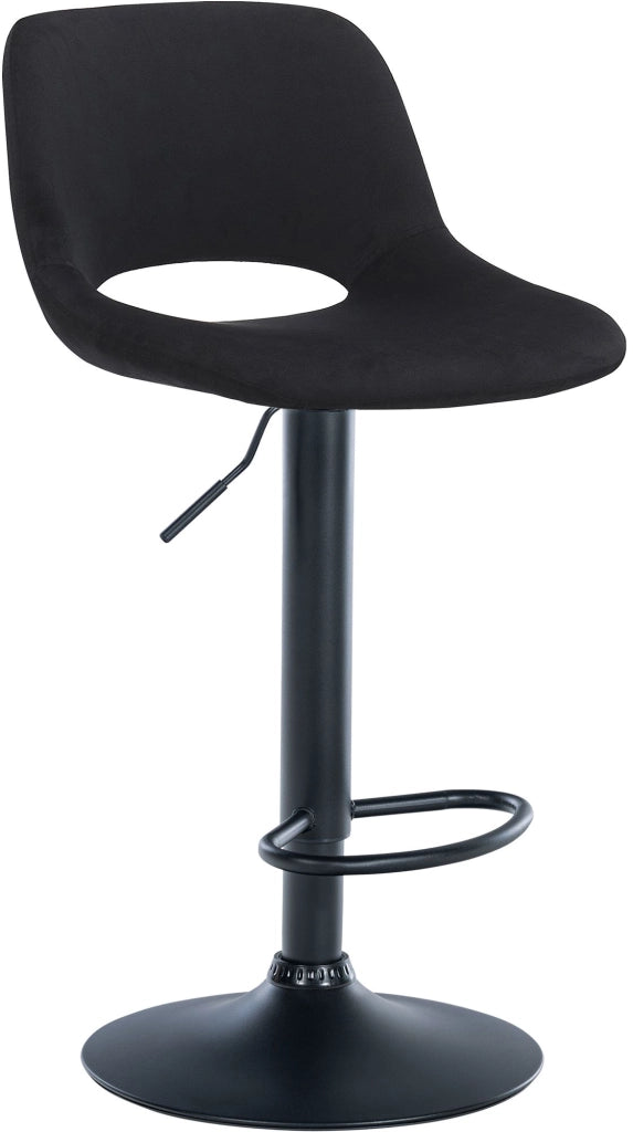 Barhocker Camden Samt schwarz