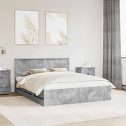 Struttura del letto con cassetto Grigio cemento 160 x 200 cm 3410689