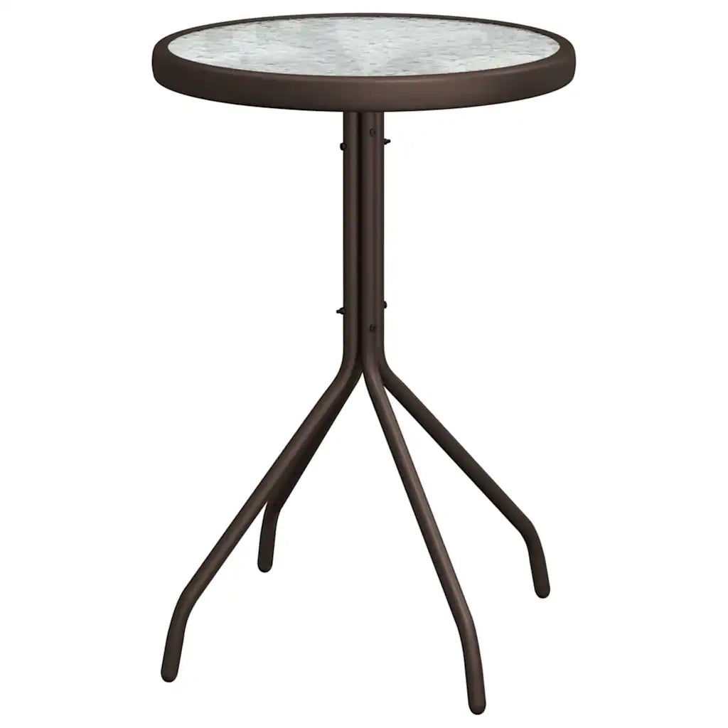 Set Bistro da Giardino 3 pcs Marrone Acciaio 42003980