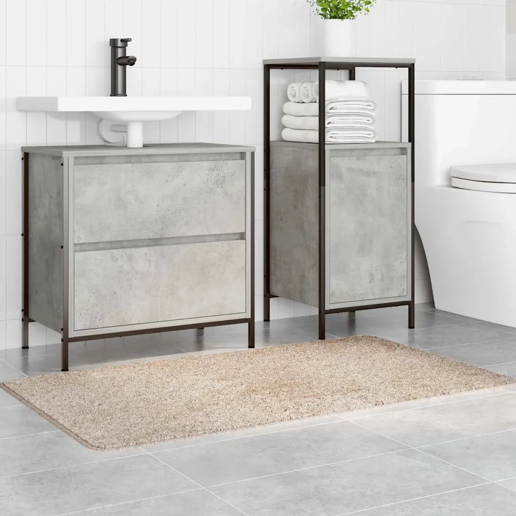 Tappetino da bagno antiscivolo Crema 70 x 120 cm PP 4019846