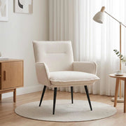 Poltrona Crema Bouclé 42047693