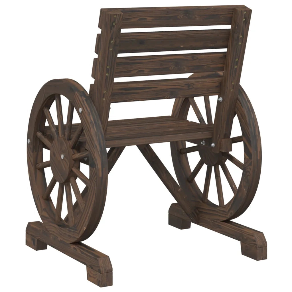 Sedie da Giardino 2 pz 58x58x78,5 cm in Legno Massello di Abete 365102