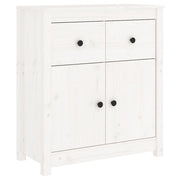 Credenza | Madia | Buffet da pranzo | Armadio da pranzo Bianca 70x35x80 cm in Legno Massello di Pino