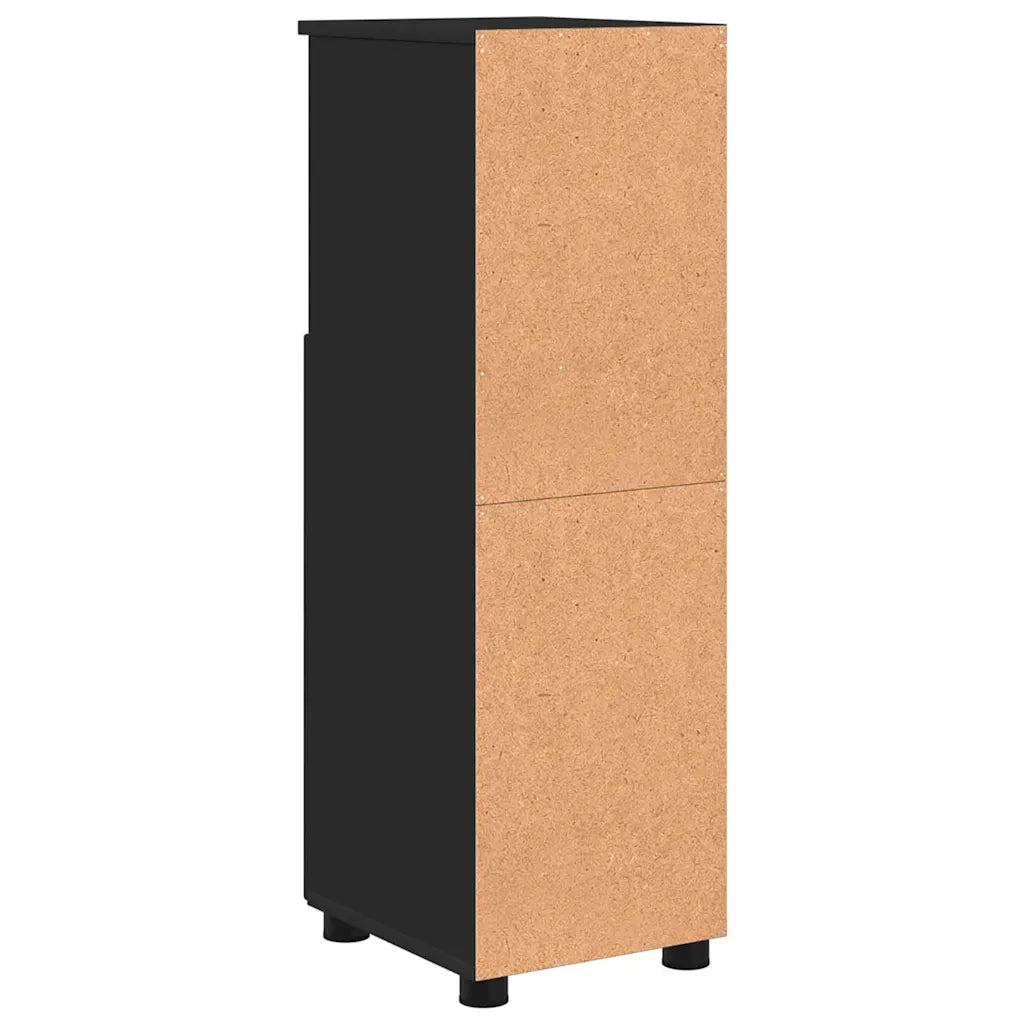Mobile da Bagno con archiviazione Nero 30 x 35 x 95 cm 883315
