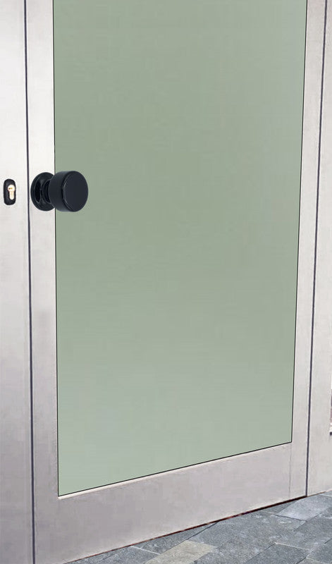 Pomolo fisso per porta SAGUATTI 875/50QB in alluminio nero lucido