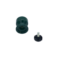 Pomolo fisso per porta SAGUATTI 875/50SB in alluminio verde lucido