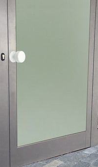 Pomolo fisso per porta SAGUATTI 875/50TB in alluminio bianco lucido