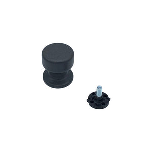 Pomolo fisso per porta SAGUATTI 875/50YAB in alluminio grigio opaco