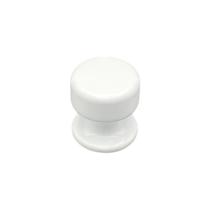 Pomolo fisso per porta SAGUATTI 875/50TB in alluminio bianco lucido