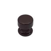 Pomolo fisso per porta SAGUATTI 875/50UB in alluminio marrone lucido