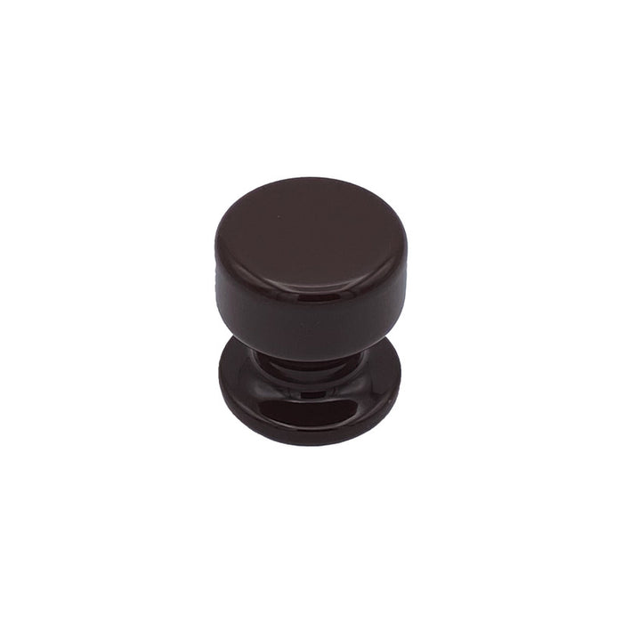 Pomolo fisso per porta SAGUATTI 875/50UB in alluminio marrone lucido