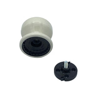 Pomolo fisso per porta SAGUATTI 875/70KB in alluminio bianco lucido