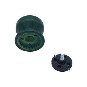 Pomolo fisso per porta SAGUATTI 875/70SAB in alluminio verde opaco