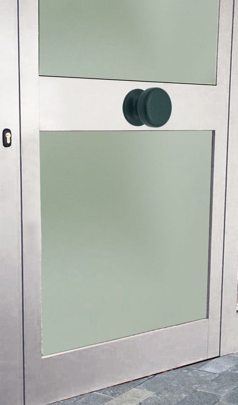 Pomolo fisso per porta SAGUATTI 875/70SAB in alluminio verde opaco
