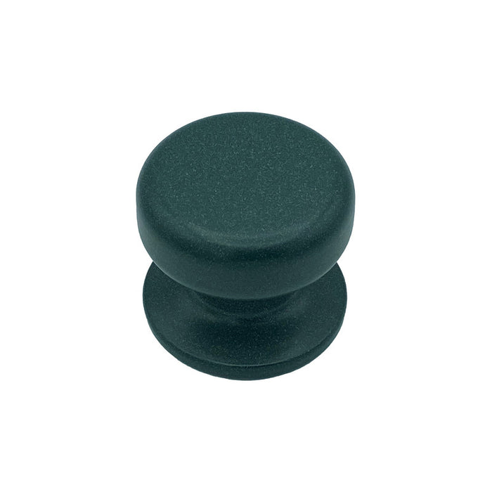 Pomolo fisso per porta SAGUATTI 875/70SAB in alluminio verde opaco